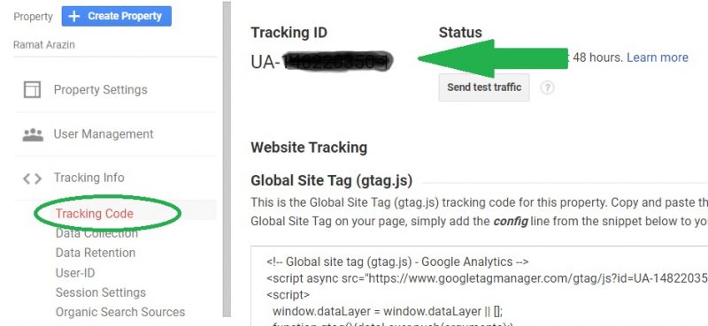 חיבור אנליטיקס לWIX