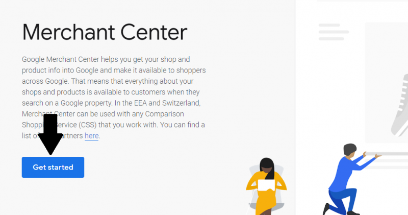 הקמת גוגל שופינג