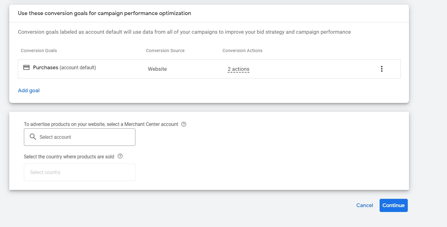 שלב 3 הקמת קמפיין PERFEORMANCE MAX
